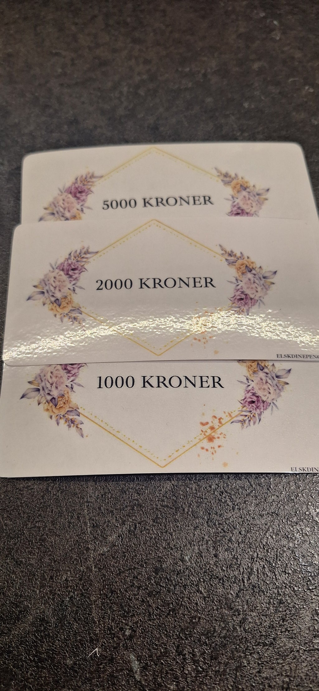 Erstatningssedler - blomster