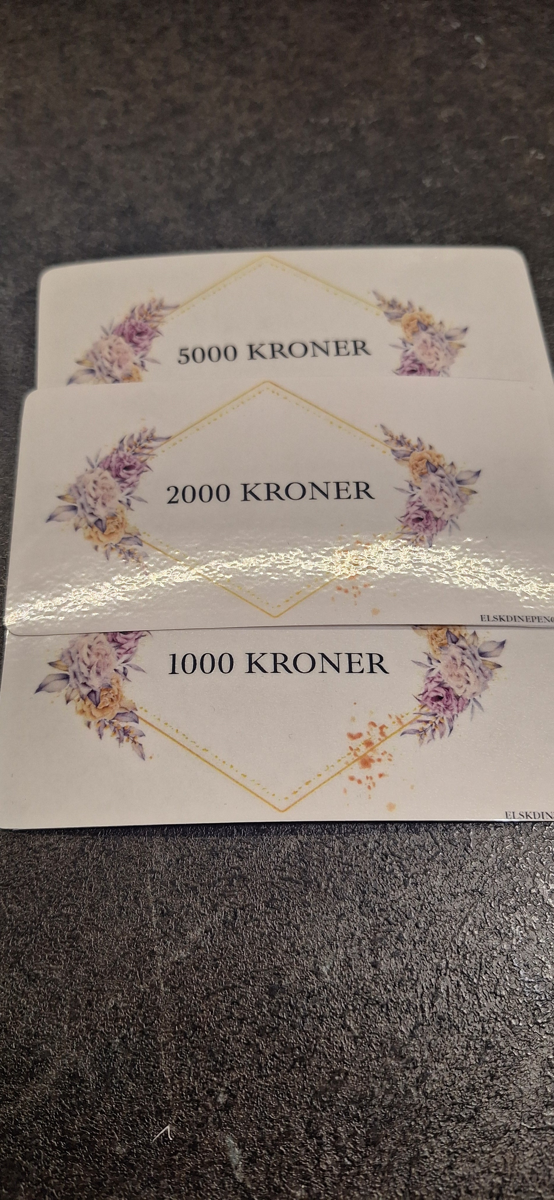 Erstatningssedler - blomster