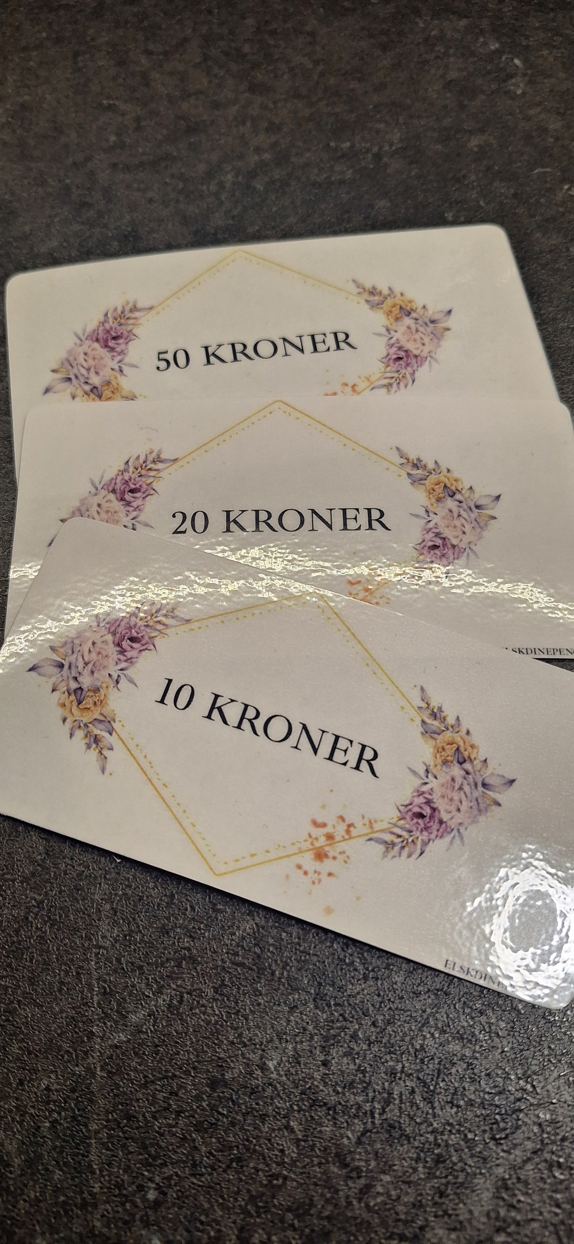 Erstatningssedler - blomster
