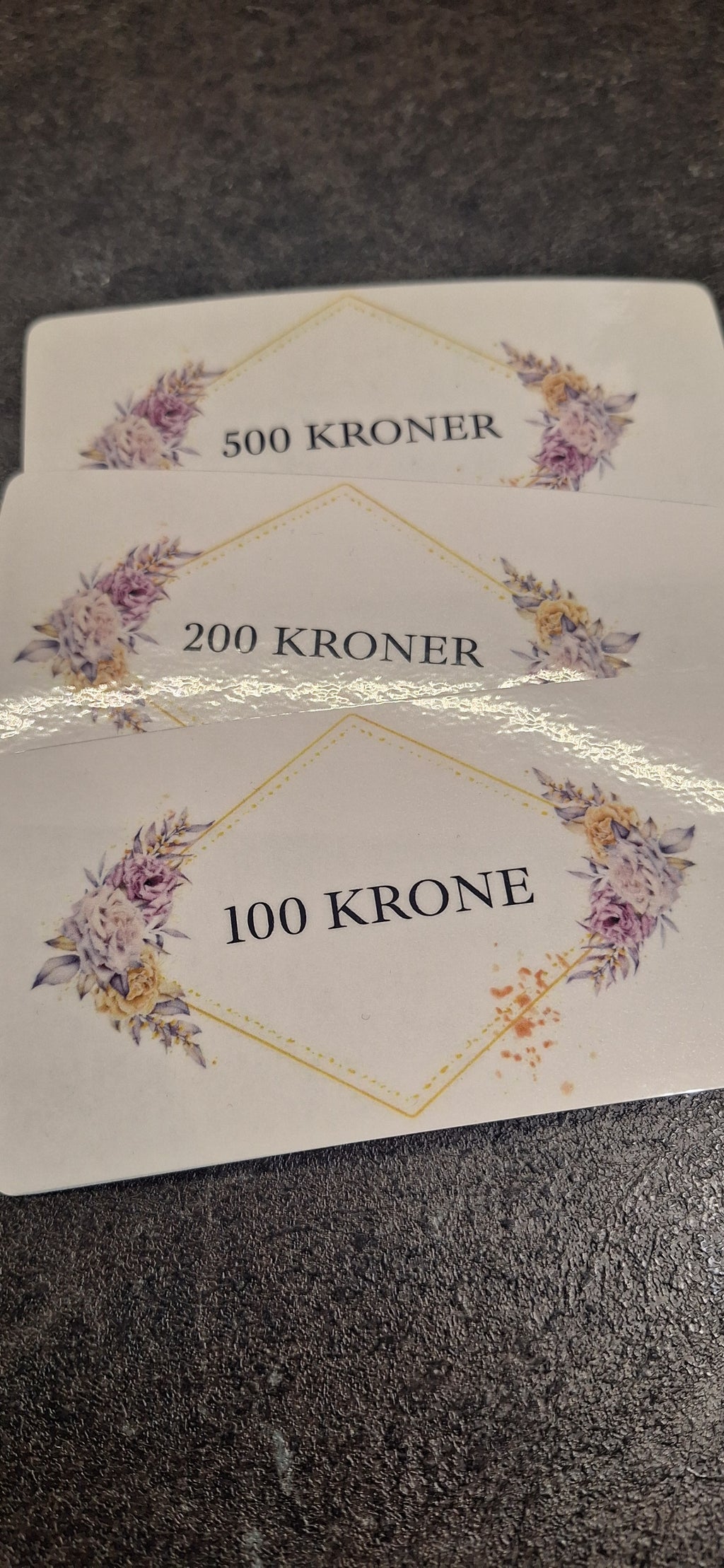Erstatningssedler - blomster