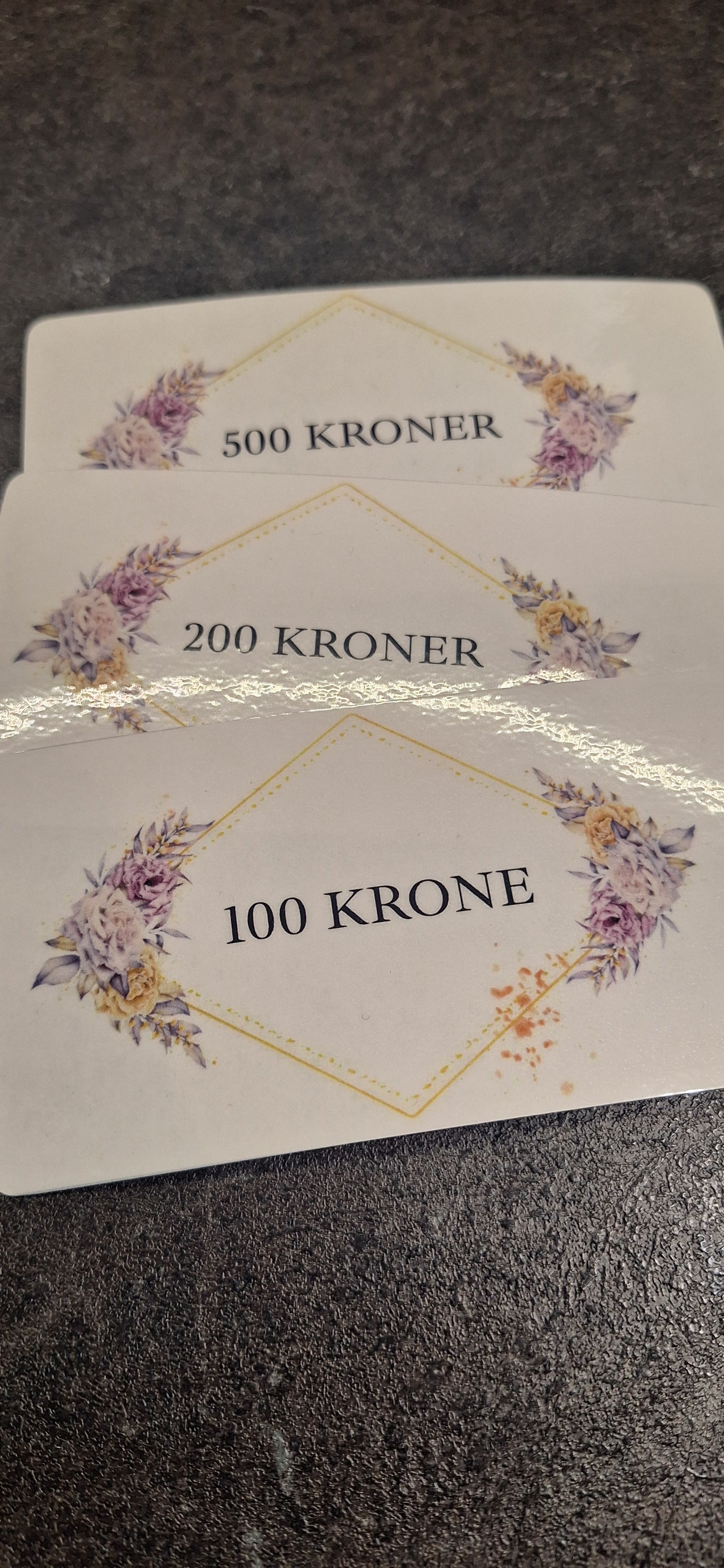 Erstatningssedler - blomster
